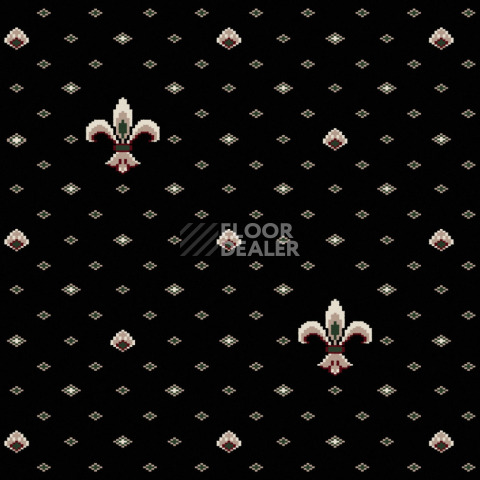 Ковролин ECO Виктория 01 (лилия) Black фото 1 | FLOORDEALER
